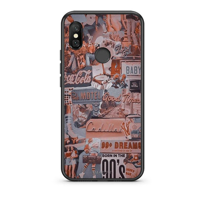 Xiaomi Redmi Note 6 Pro Born In 90s θήκη από τη Smartfits με σχέδιο στο πίσω μέρος και μαύρο περίβλημα | Smartphone case with colorful back and black bezels by Smartfits