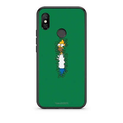 Xiaomi Redmi Note 6 Pro Bush Man Θήκη Αγίου Βαλεντίνου από τη Smartfits με σχέδιο στο πίσω μέρος και μαύρο περίβλημα | Smartphone case with colorful back and black bezels by Smartfits