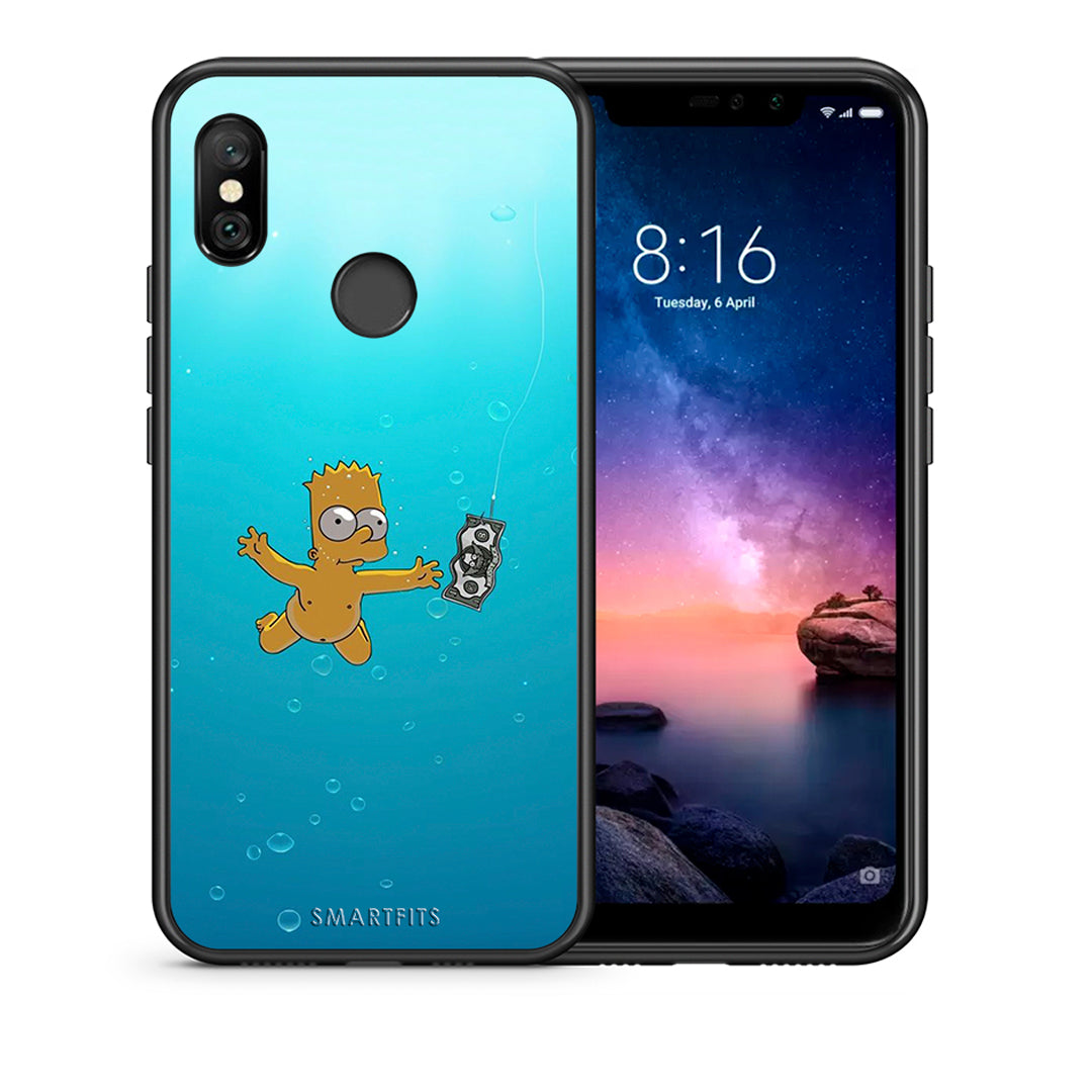 Θήκη Xiaomi Redmi Note 6 Pro Chasing Money από τη Smartfits με σχέδιο στο πίσω μέρος και μαύρο περίβλημα | Xiaomi Redmi Note 6 Pro Chasing Money case with colorful back and black bezels