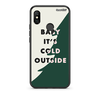 Xiaomi Redmi Note 6 Pro Cold Outside θήκη από τη Smartfits με σχέδιο στο πίσω μέρος και μαύρο περίβλημα | Smartphone case with colorful back and black bezels by Smartfits