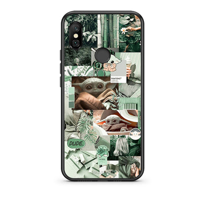 Xiaomi Redmi Note 6 Pro Collage Dude Θήκη Αγίου Βαλεντίνου από τη Smartfits με σχέδιο στο πίσω μέρος και μαύρο περίβλημα | Smartphone case with colorful back and black bezels by Smartfits