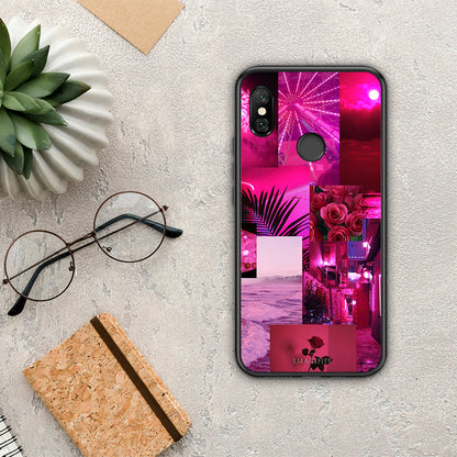 Collage Red Roses - Xiaomi Redmi Note 6 Pro θήκη