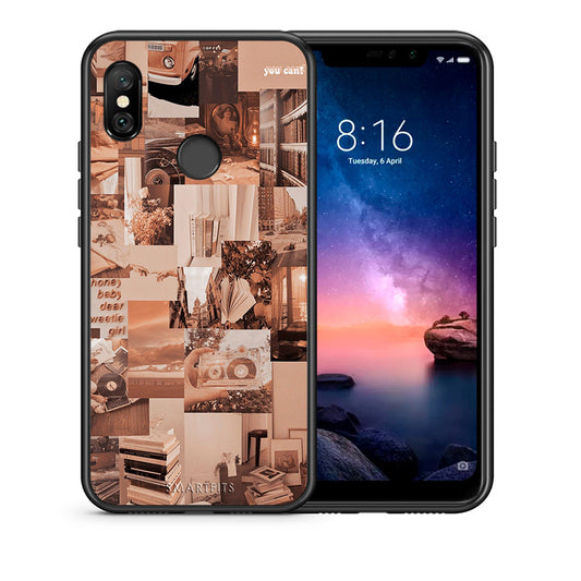 Θήκη Αγίου Βαλεντίνου Xiaomi Redmi Note 6 Pro Collage You Can από τη Smartfits με σχέδιο στο πίσω μέρος και μαύρο περίβλημα | Xiaomi Redmi Note 6 Pro Collage You Can case with colorful back and black bezels