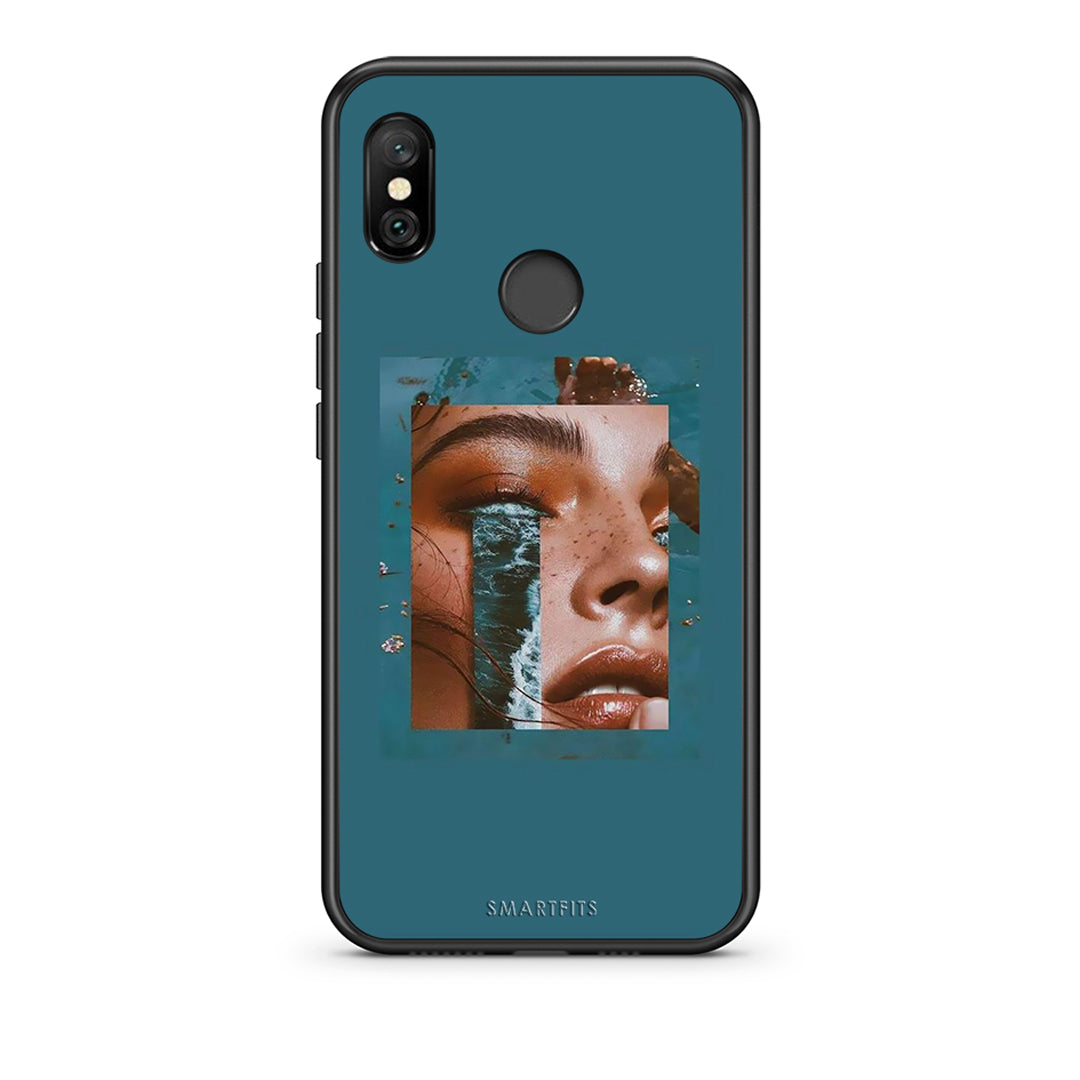 Xiaomi Redmi Note 6 Pro Cry An Ocean θήκη από τη Smartfits με σχέδιο στο πίσω μέρος και μαύρο περίβλημα | Smartphone case with colorful back and black bezels by Smartfits