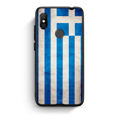 4 - Xiaomi Redmi Note 6 Pro Greece Flag case, cover, bumper