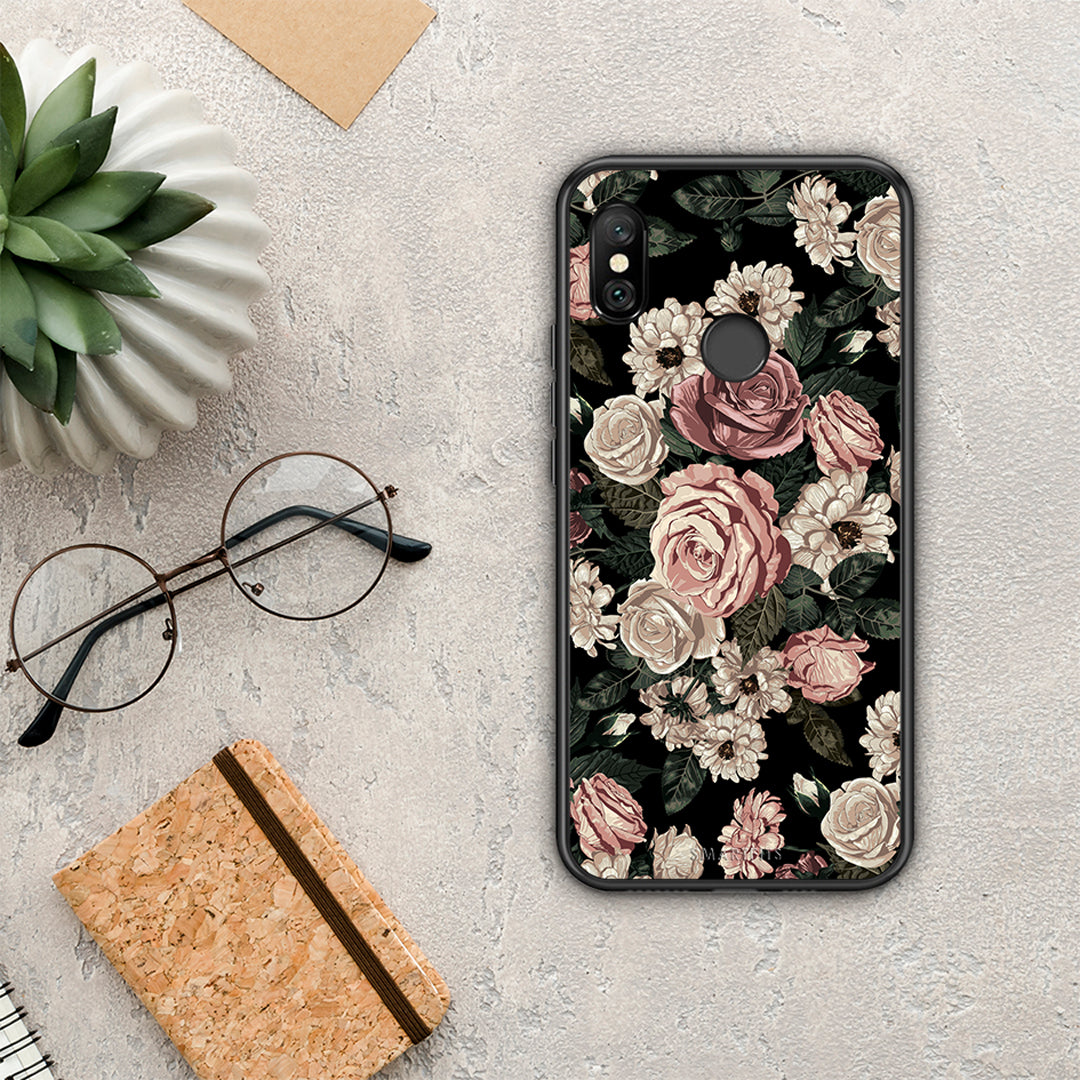 Flower Wild Roses - Xiaomi Redmi Note 6 Pro θήκη