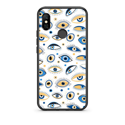 Xiaomi Redmi Note 6 Pro Ftou Ftou θήκη από τη Smartfits με σχέδιο στο πίσω μέρος και μαύρο περίβλημα | Smartphone case with colorful back and black bezels by Smartfits