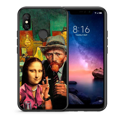 Θήκη Xiaomi Redmi Note 6 Pro Funny Art από τη Smartfits με σχέδιο στο πίσω μέρος και μαύρο περίβλημα | Xiaomi Redmi Note 6 Pro Funny Art case with colorful back and black bezels