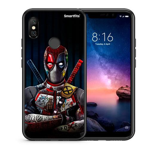 Θήκη Xiaomi Redmi Note 6 Pro Funny Guy από τη Smartfits με σχέδιο στο πίσω μέρος και μαύρο περίβλημα | Xiaomi Redmi Note 6 Pro Funny Guy case with colorful back and black bezels