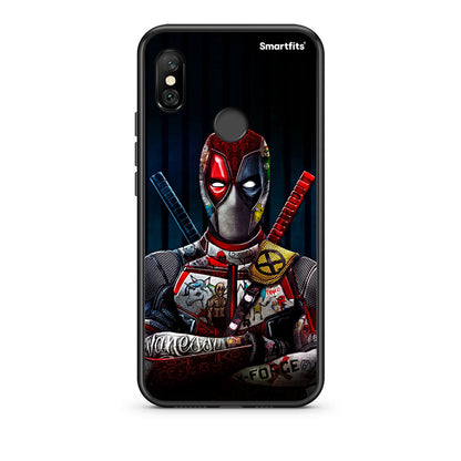 Xiaomi Redmi Note 6 Pro Funny Guy θήκη από τη Smartfits με σχέδιο στο πίσω μέρος και μαύρο περίβλημα | Smartphone case with colorful back and black bezels by Smartfits