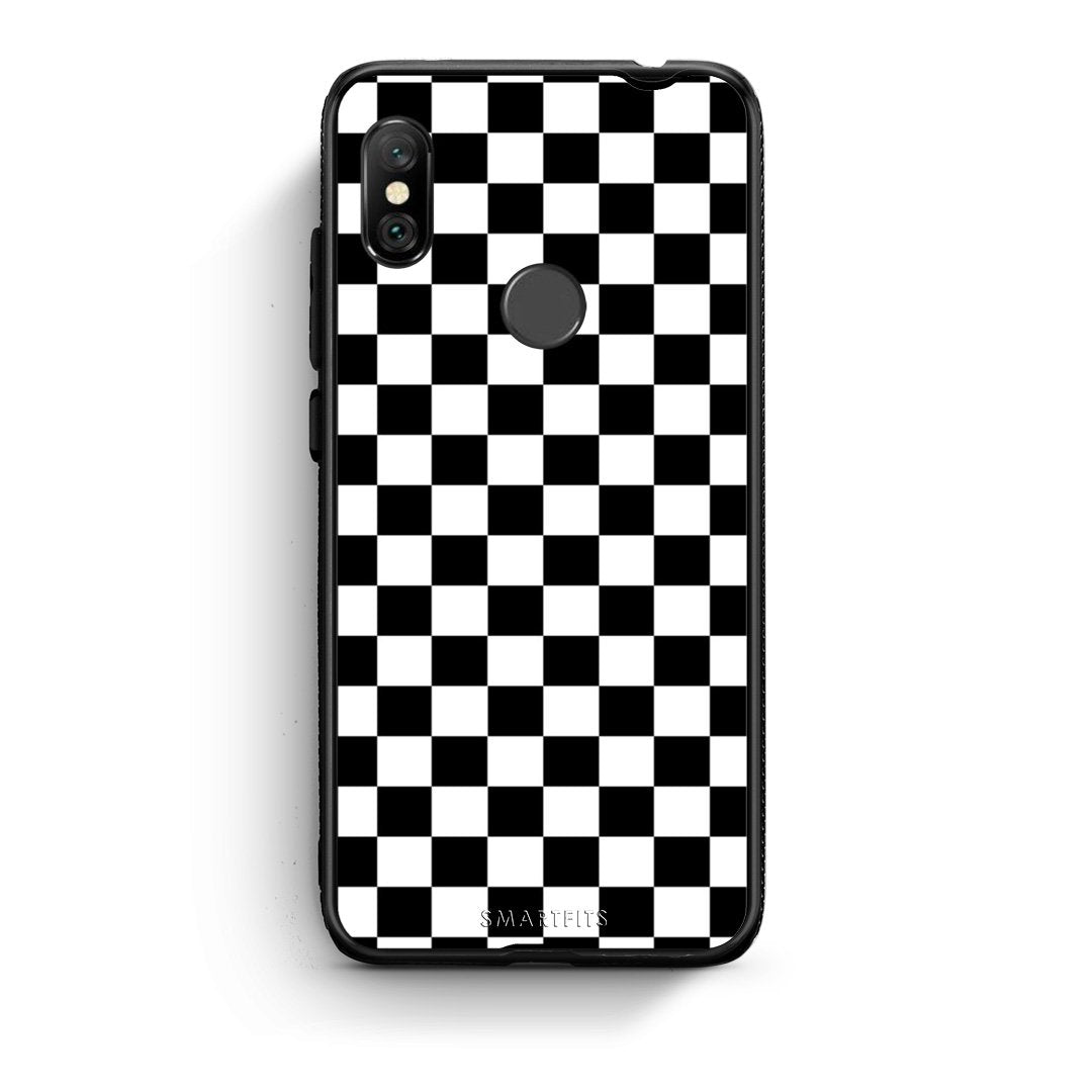 4 - Xiaomi Redmi Note 6 Pro Squares Geometric case, cover, bumper