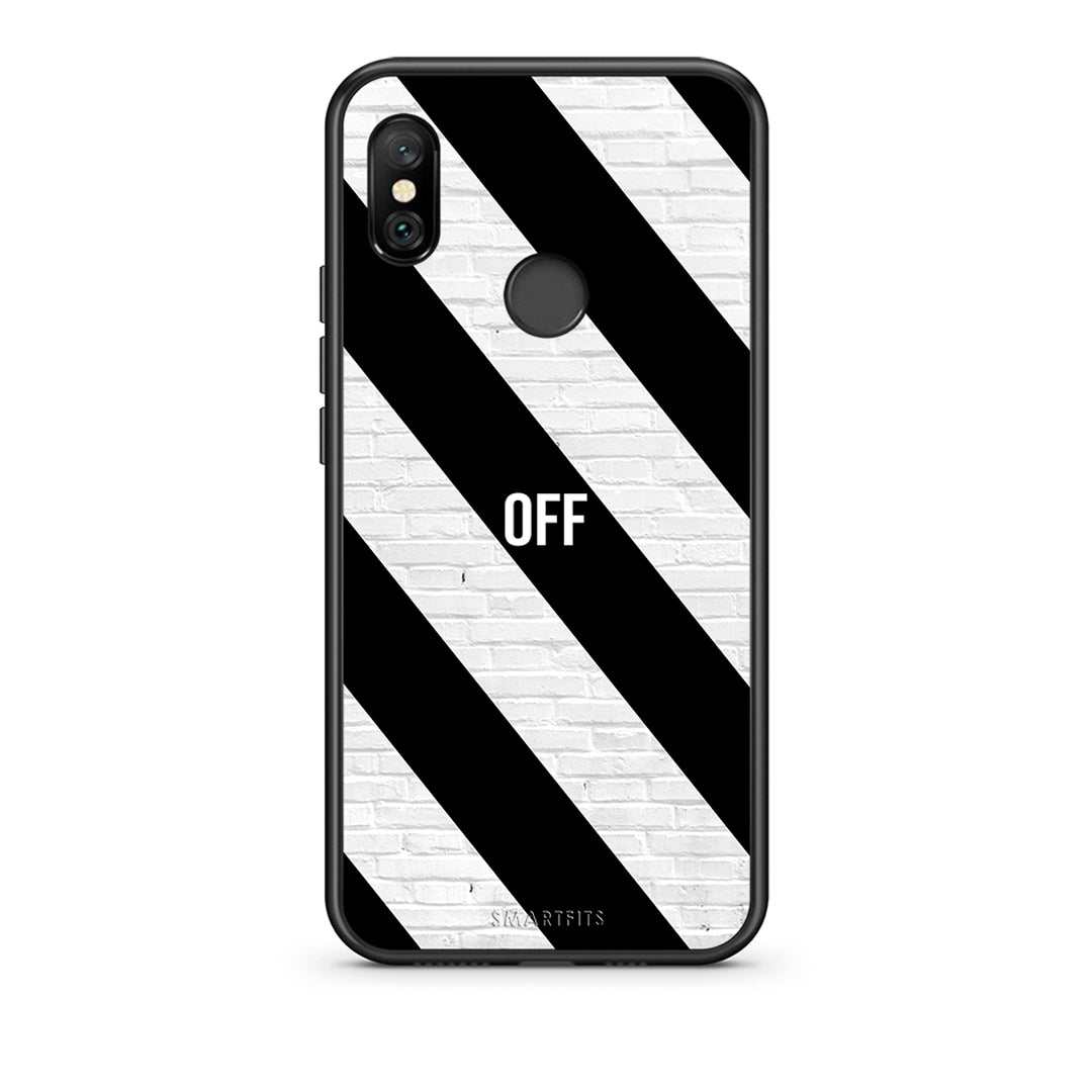 Xiaomi Redmi Note 6 Pro Get Off θήκη από τη Smartfits με σχέδιο στο πίσω μέρος και μαύρο περίβλημα | Smartphone case with colorful back and black bezels by Smartfits