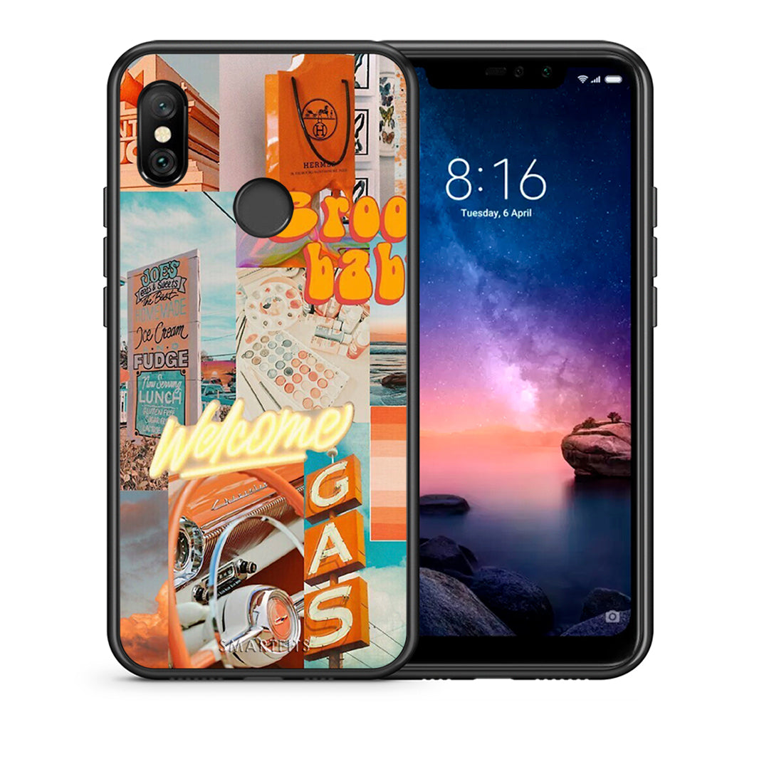 Θήκη Αγίου Βαλεντίνου Xiaomi Redmi Note 6 Pro Groovy Babe από τη Smartfits με σχέδιο στο πίσω μέρος και μαύρο περίβλημα | Xiaomi Redmi Note 6 Pro Groovy Babe case with colorful back and black bezels