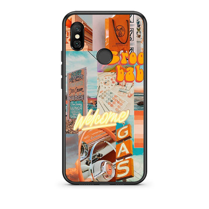 Xiaomi Redmi Note 6 Pro Groovy Babe Θήκη Αγίου Βαλεντίνου από τη Smartfits με σχέδιο στο πίσω μέρος και μαύρο περίβλημα | Smartphone case with colorful back and black bezels by Smartfits