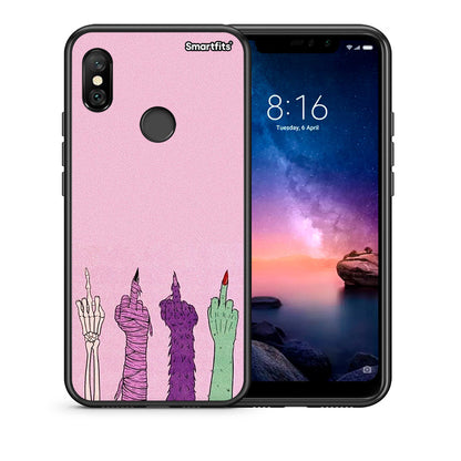 Θήκη Xiaomi Redmi Note 6 Pro Halloween Be A Lady από τη Smartfits με σχέδιο στο πίσω μέρος και μαύρο περίβλημα | Xiaomi Redmi Note 6 Pro Halloween Be A Lady case with colorful back and black bezels