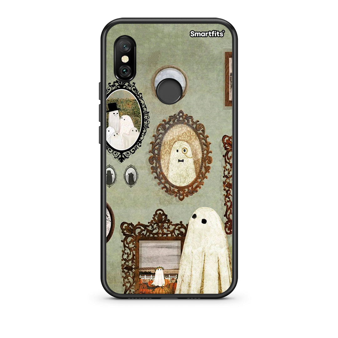 Xiaomi Redmi Note 6 Pro Halloween Ghost Season Θήκη από τη Smartfits με σχέδιο στο πίσω μέρος και μαύρο περίβλημα | Smartphone case with colorful back and black bezels by Smartfits
