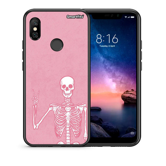 Θήκη Xiaomi Redmi Note 6 Pro Halloween Motivation από τη Smartfits με σχέδιο στο πίσω μέρος και μαύρο περίβλημα | Xiaomi Redmi Note 6 Pro Halloween Motivation case with colorful back and black bezels