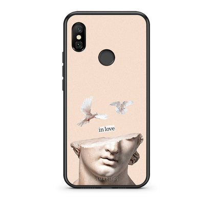 Xiaomi Redmi Note 6 Pro In Love θήκη από τη Smartfits με σχέδιο στο πίσω μέρος και μαύρο περίβλημα | Smartphone case with colorful back and black bezels by Smartfits