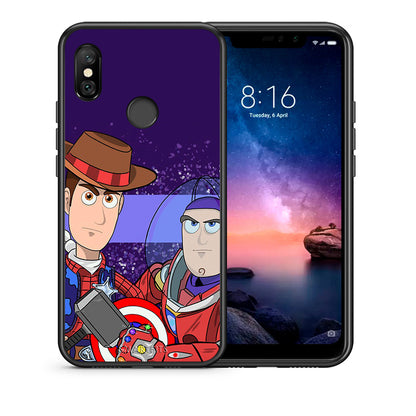 Θήκη Xiaomi Redmi Note 6 Pro Infinity Story από τη Smartfits με σχέδιο στο πίσω μέρος και μαύρο περίβλημα | Xiaomi Redmi Note 6 Pro Infinity Story case with colorful back and black bezels