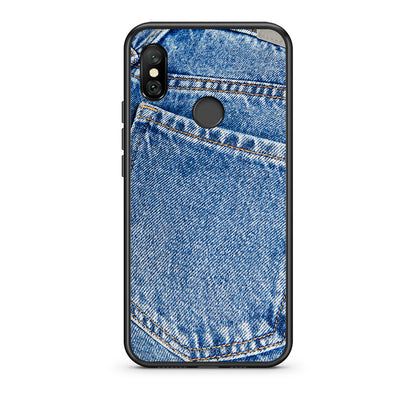 Xiaomi Redmi Note 6 Pro Jeans Pocket θήκη από τη Smartfits με σχέδιο στο πίσω μέρος και μαύρο περίβλημα | Smartphone case with colorful back and black bezels by Smartfits