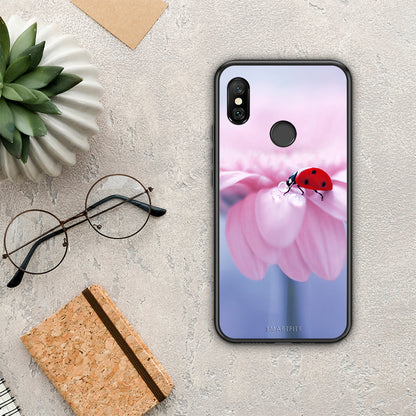 Ladybug Flower - Xiaomi Redmi Note 6 Pro θήκη