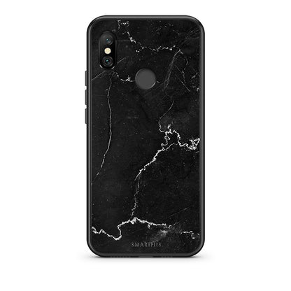 Xiaomi Redmi Note 6 Pro Marble Black θήκη από τη Smartfits με σχέδιο στο πίσω μέρος και μαύρο περίβλημα | Smartphone case with colorful back and black bezels by Smartfits