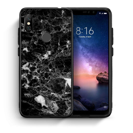 Θήκη Xiaomi Redmi Note 6 Pro Male Marble από τη Smartfits με σχέδιο στο πίσω μέρος και μαύρο περίβλημα | Xiaomi Redmi Note 6 Pro Male Marble case with colorful back and black bezels
