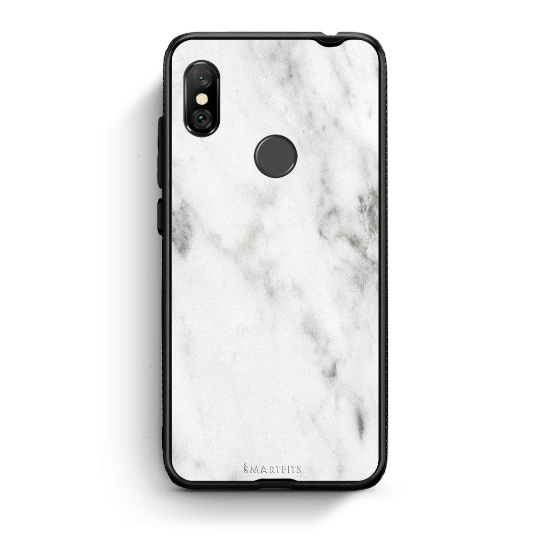 2 - Xiaomi Redmi Note 6 Pro  White marble case, cover, bumper