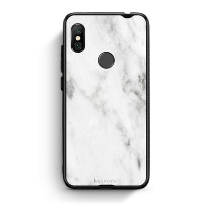 2 - Xiaomi Redmi Note 6 Pro  White marble case, cover, bumper