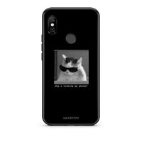 Thumbnail for Xiaomi Redmi Note 6 Pro Meme Cat θήκη από τη Smartfits με σχέδιο στο πίσω μέρος και μαύρο περίβλημα | Smartphone case with colorful back and black bezels by Smartfits