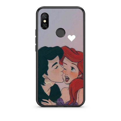 Xiaomi Redmi Note 6 Pro Mermaid Love Θήκη Αγίου Βαλεντίνου από τη Smartfits με σχέδιο στο πίσω μέρος και μαύρο περίβλημα | Smartphone case with colorful back and black bezels by Smartfits