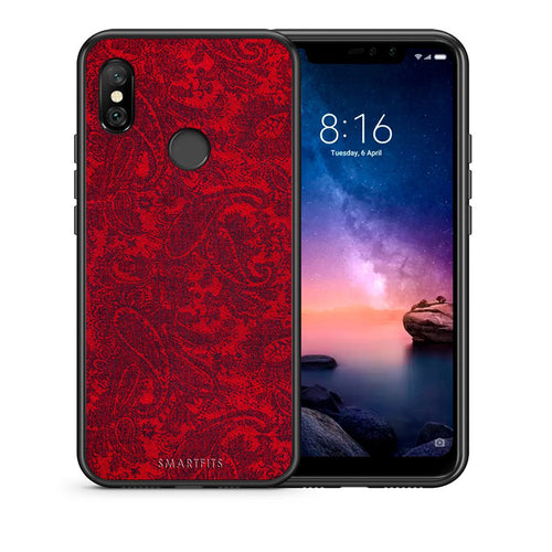Θήκη Xiaomi Redmi Note 6 Pro Paisley Cashmere από τη Smartfits με σχέδιο στο πίσω μέρος και μαύρο περίβλημα | Xiaomi Redmi Note 6 Pro Paisley Cashmere case with colorful back and black bezels