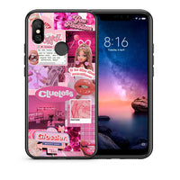 Thumbnail for Θήκη Αγίου Βαλεντίνου Xiaomi Redmi Note 6 Pro Pink Love από τη Smartfits με σχέδιο στο πίσω μέρος και μαύρο περίβλημα | Xiaomi Redmi Note 6 Pro Pink Love case with colorful back and black bezels