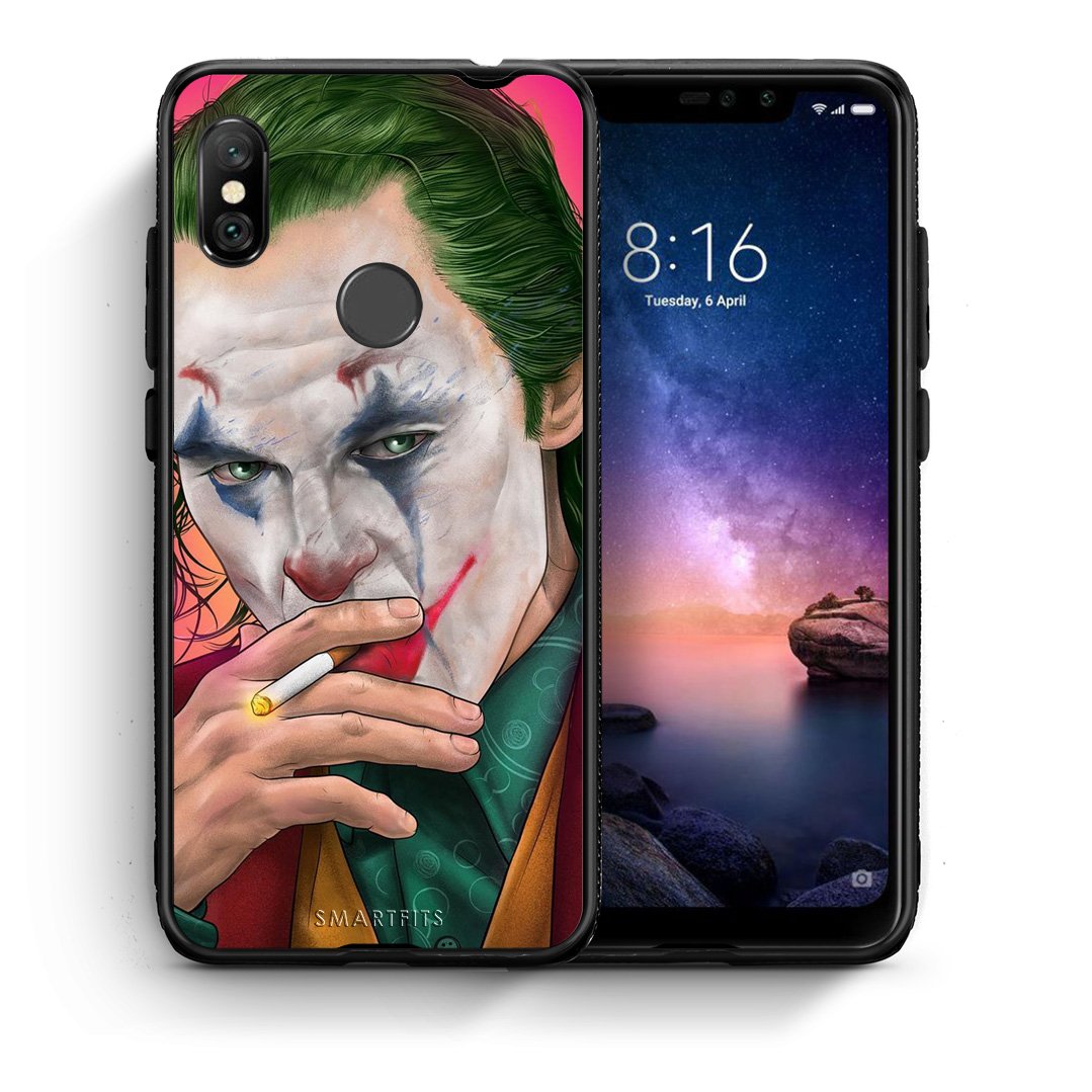 Θήκη Xiaomi Redmi Note 6 Pro JokesOnU PopArt από τη Smartfits με σχέδιο στο πίσω μέρος και μαύρο περίβλημα | Xiaomi Redmi Note 6 Pro JokesOnU PopArt case with colorful back and black bezels