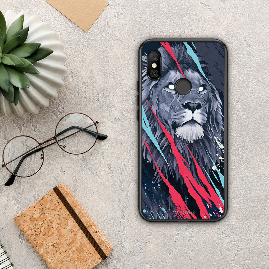 PopArt Lion Designer - Xiaomi Redmi Note 6 Pro θήκη