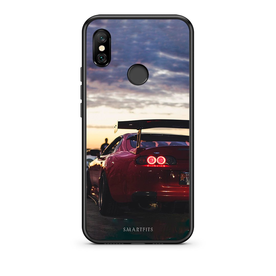 Xiaomi Redmi Note 6 Pro Racing Supra θήκη από τη Smartfits με σχέδιο στο πίσω μέρος και μαύρο περίβλημα | Smartphone case with colorful back and black bezels by Smartfits