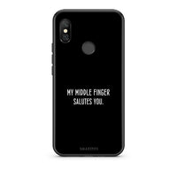 Thumbnail for Xiaomi Redmi Note 6 Pro Salute θήκη από τη Smartfits με σχέδιο στο πίσω μέρος και μαύρο περίβλημα | Smartphone case with colorful back and black bezels by Smartfits