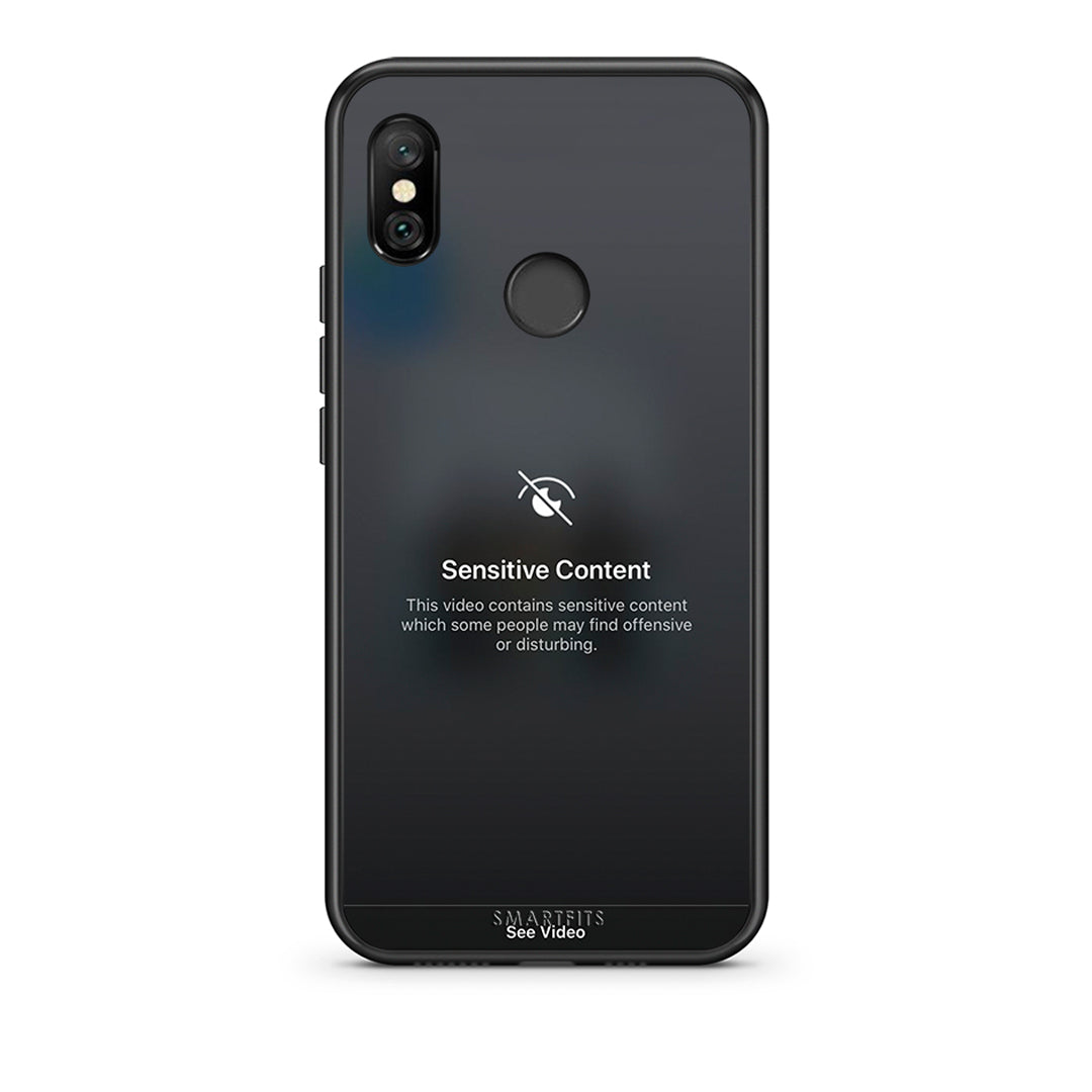 Xiaomi Redmi Note 6 Pro Sensitive Content θήκη από τη Smartfits με σχέδιο στο πίσω μέρος και μαύρο περίβλημα | Smartphone case with colorful back and black bezels by Smartfits