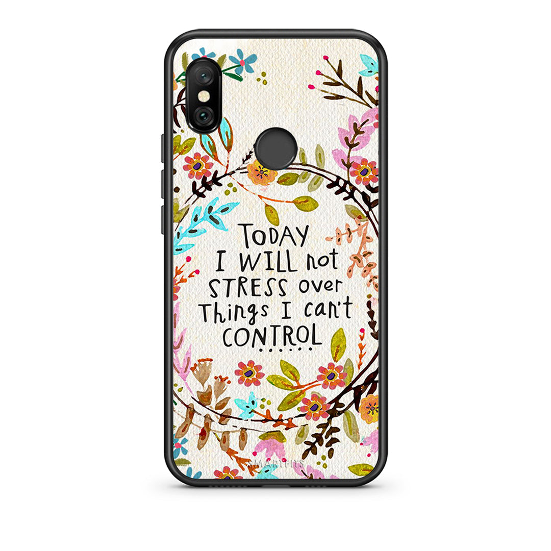 Xiaomi Redmi Note 6 Pro Stress Over θήκη από τη Smartfits με σχέδιο στο πίσω μέρος και μαύρο περίβλημα | Smartphone case with colorful back and black bezels by Smartfits