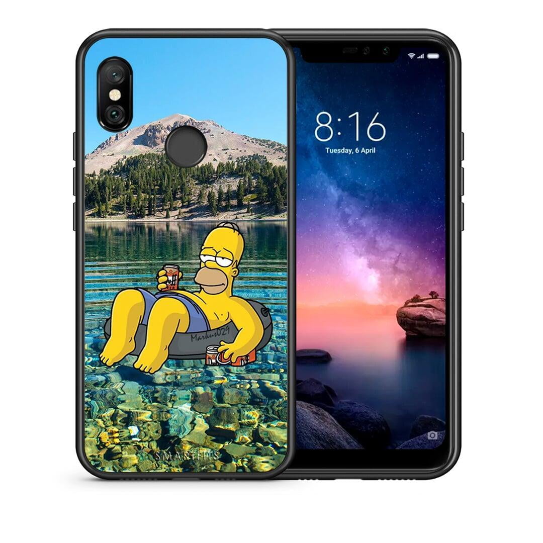 Θήκη Xiaomi Redmi Note 6 Pro Summer Happiness από τη Smartfits με σχέδιο στο πίσω μέρος και μαύρο περίβλημα | Xiaomi Redmi Note 6 Pro Summer Happiness case with colorful back and black bezels