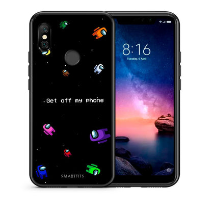 Θήκη Xiaomi Redmi Note 6 Pro AFK Text από τη Smartfits με σχέδιο στο πίσω μέρος και μαύρο περίβλημα | Xiaomi Redmi Note 6 Pro AFK Text case with colorful back and black bezels