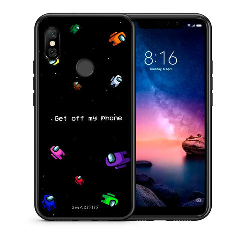 Θήκη Xiaomi Redmi Note 6 Pro AFK Text από τη Smartfits με σχέδιο στο πίσω μέρος και μαύρο περίβλημα | Xiaomi Redmi Note 6 Pro AFK Text case with colorful back and black bezels