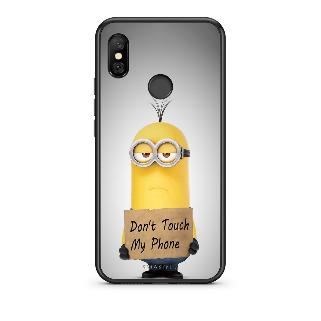 4 - Xiaomi Redmi Note 6 Pro Minion Text case, cover, bumper