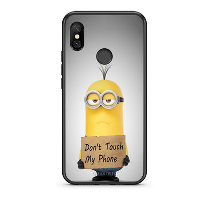 4 - Xiaomi Redmi Note 6 Pro Minion Text case, cover, bumper