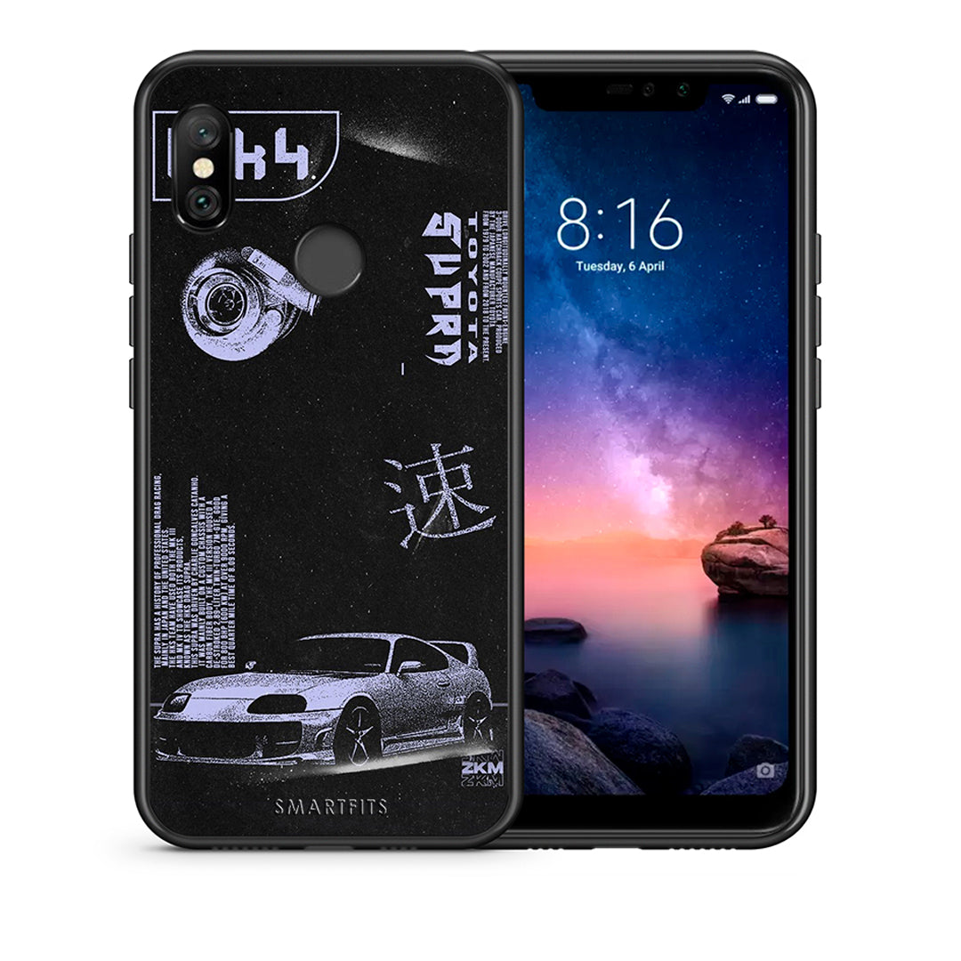 Θήκη Αγίου Βαλεντίνου Xiaomi Redmi Note 6 Pro Tokyo Drift από τη Smartfits με σχέδιο στο πίσω μέρος και μαύρο περίβλημα | Xiaomi Redmi Note 6 Pro Tokyo Drift case with colorful back and black bezels