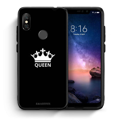 Θήκη Xiaomi Redmi Note 6 Pro Queen Valentine από τη Smartfits με σχέδιο στο πίσω μέρος και μαύρο περίβλημα | Xiaomi Redmi Note 6 Pro Queen Valentine case with colorful back and black bezels