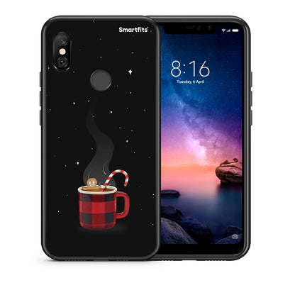 Θήκη Xiaomi Redmi Note 6 Pro Xmas Bathing από τη Smartfits με σχέδιο στο πίσω μέρος και μαύρο περίβλημα | Xiaomi Redmi Note 6 Pro Xmas Bathing case with colorful back and black bezels