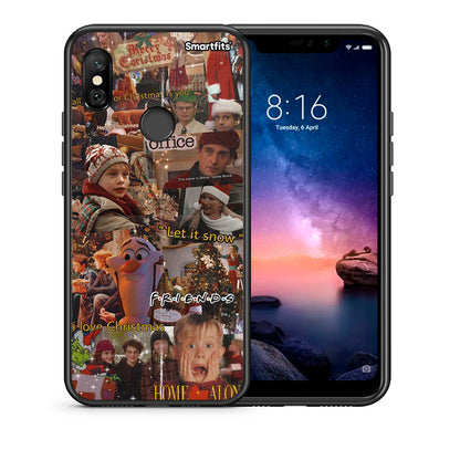 Θήκη Xiaomi Redmi Note 6 Pro Xmas Wishes από τη Smartfits με σχέδιο στο πίσω μέρος και μαύρο περίβλημα | Xiaomi Redmi Note 6 Pro Xmas Wishes case with colorful back and black bezels