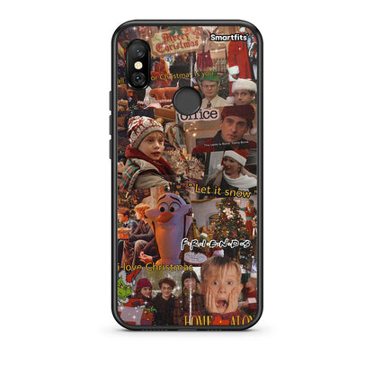 Xiaomi Redmi Note 6 Pro Xmas Wishes θήκη από τη Smartfits με σχέδιο στο πίσω μέρος και μαύρο περίβλημα | Smartphone case with colorful back and black bezels by Smartfits