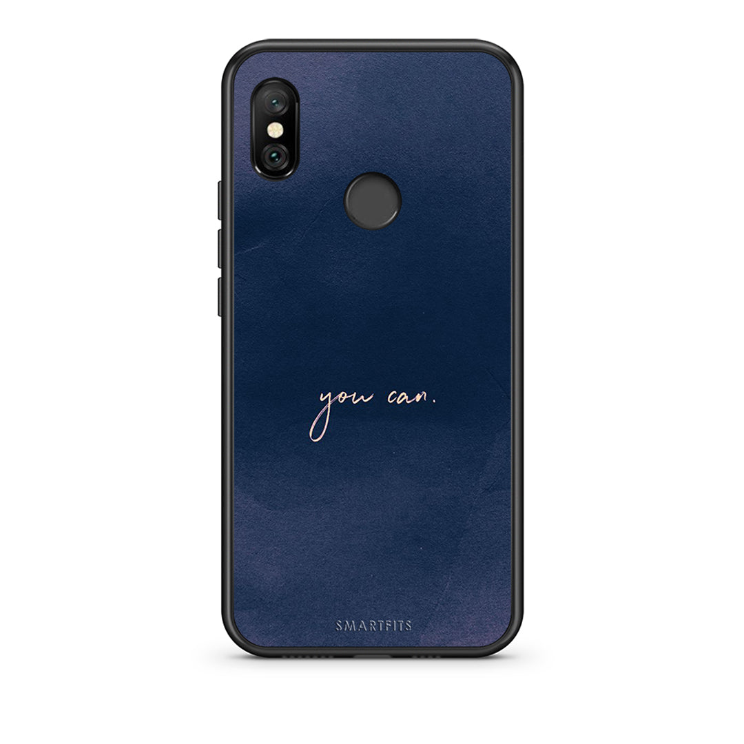 Xiaomi Redmi Note 6 Pro You Can θήκη από τη Smartfits με σχέδιο στο πίσω μέρος και μαύρο περίβλημα | Smartphone case with colorful back and black bezels by Smartfits